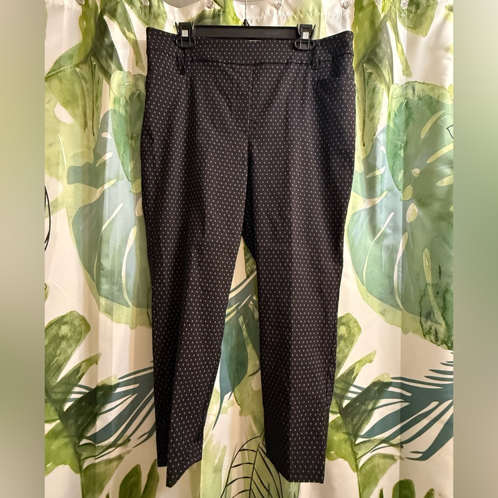 Slim-Leg High-Rise Ankle Pant - The Iconic (R) - Petite - navy print - Sz 16